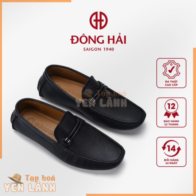 Giày lười nam Đông Hải hoạ tiết dây da thời trang – G0347