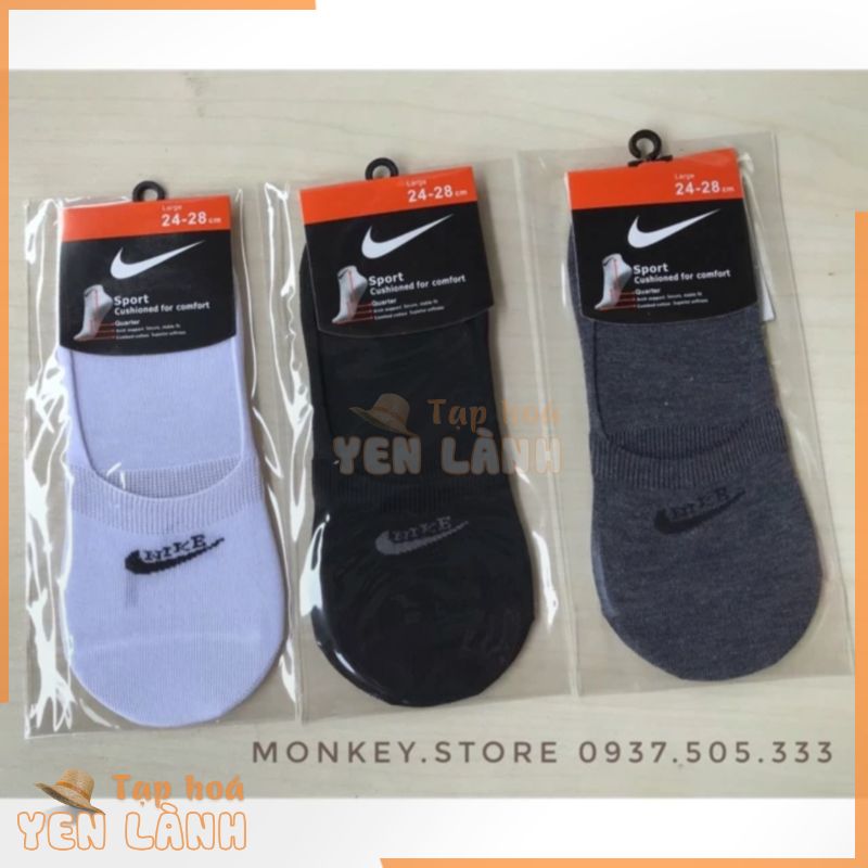 Tất lười nam nike – Chuyên đi giày lười, giày tây ( Chất liệu cotton – Có video )