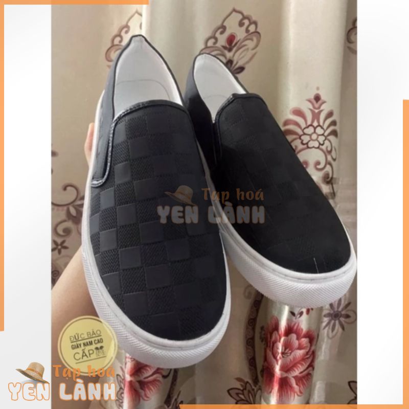 Giày lười louis vuitton nam đen , Giày slipon lv thể thao nam nữ sneaker kèm hộp