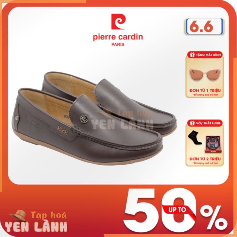 [Voucher giảm 10%] Giày lười nam Pierre Cardin chất liệu da bò thật, phong cách cổ điển, sang trọng – 739