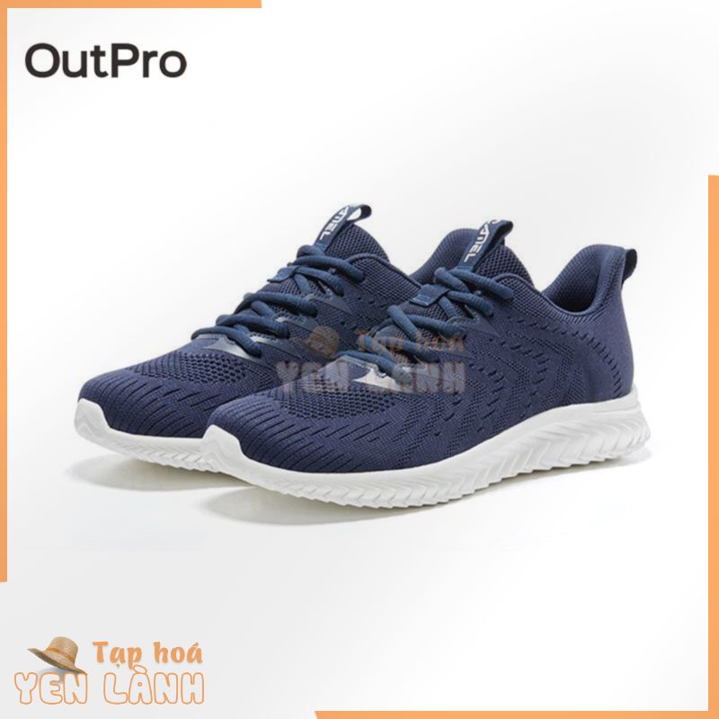 OutPro Giày Thể Thao canvas Phối Lưới Thoáng Khí Thích Hợp Chạy Bộ Cho Nam