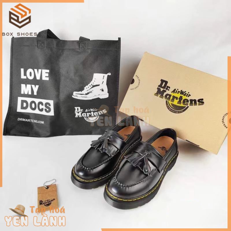 Giày lười Dr.Martens da thật phối tua rua size 35-46 thời trang thường ngày unisex