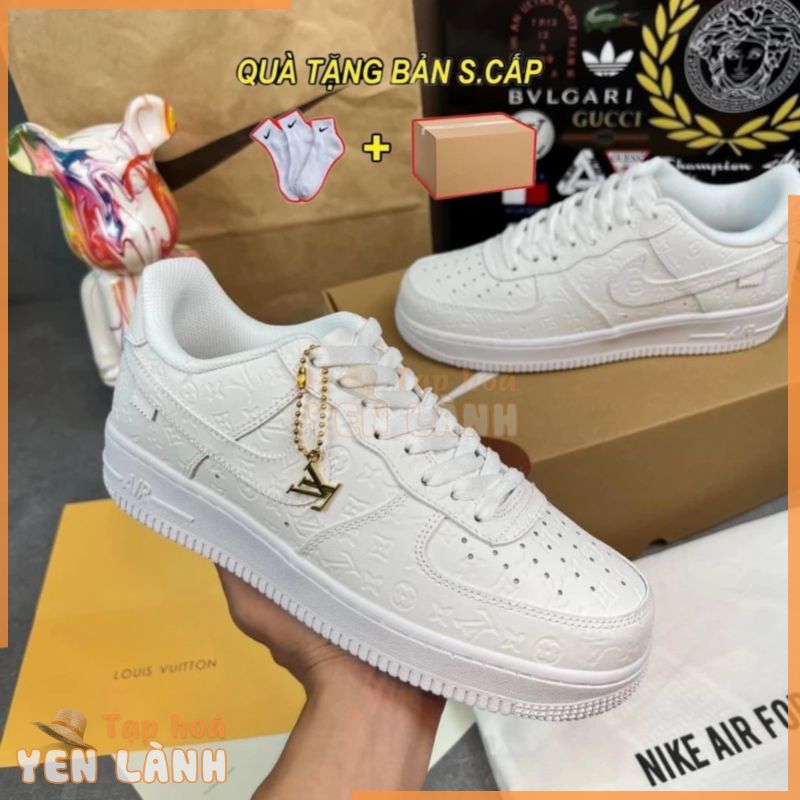 Giày Nike_LV AF1 Nam Nữ, Giày AF1 LV Trắng Thời Trang Thể Thao Hàng Cao Cấp,