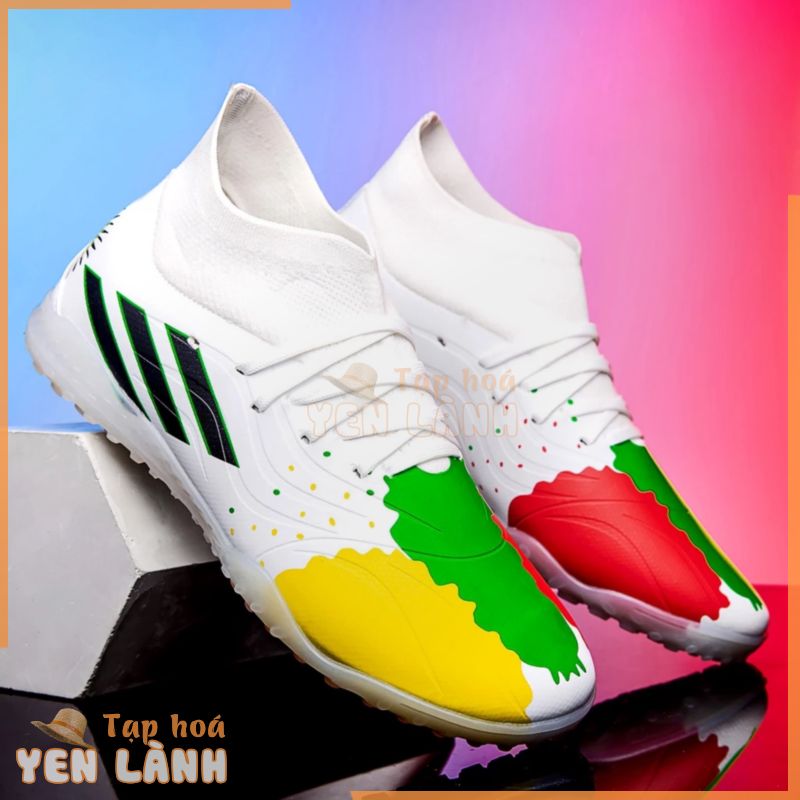 Messi Giày Đá Bóng Cổ Cao Dành Cho Nam Giới Mang Trên Sân Cỏ Nhân Tạo TF soccer shoes Size 35-45