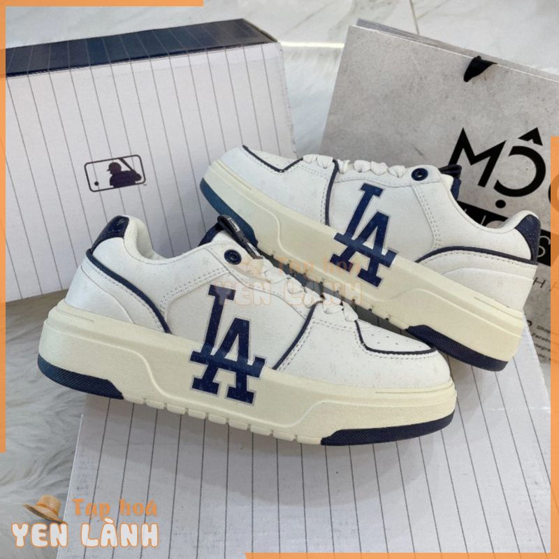 [CHÍNH HÃNG] Giày MLB Liner Dia Monogram Los Angeles  – White Vintage