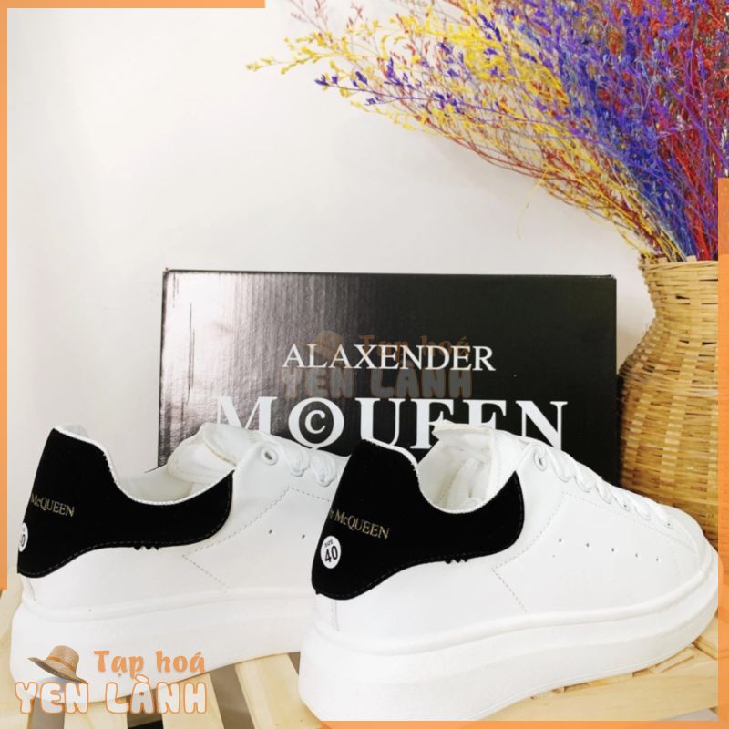 sneaker nam [HÌNH THẬT] GIÀY MC QUEEN TRẮNG ĐẾ ĐÚC TĂNG CHIỀU CAO MR SMILE 99 SHOP