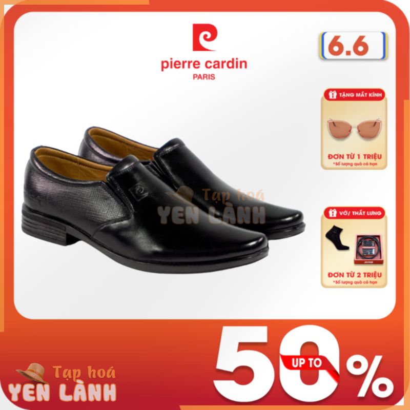 [Voucher giảm 10%] Giày tây nam Pierre Cardin không dây, thiết kế sang trọng, đế cao su cao cấp chống trượt – 760