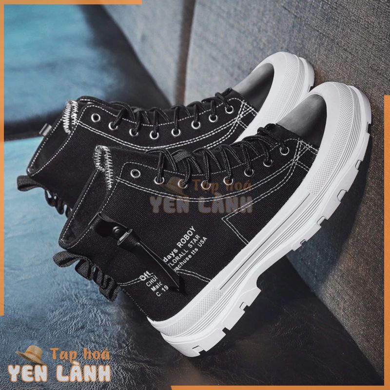 Giày Vải Cổ Cao Thể Thao Sneaker Nam G11 Màu Trắng Cao Cấp Hàng Hiệu Đế Tăng Chiều Cao Thời Trang Đẹp Giá Rẻ A1