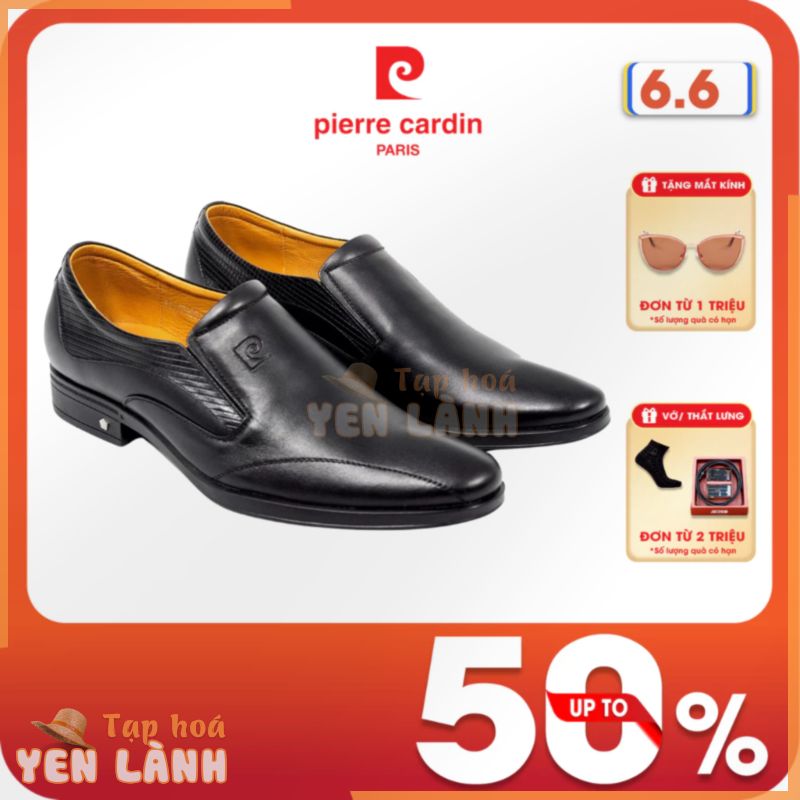 [Voucher 10%] Giày tây nam Pierre Cardin không dây chất liệu da bò thật, kiểu dáng sang trọng, lịch lãm –  732