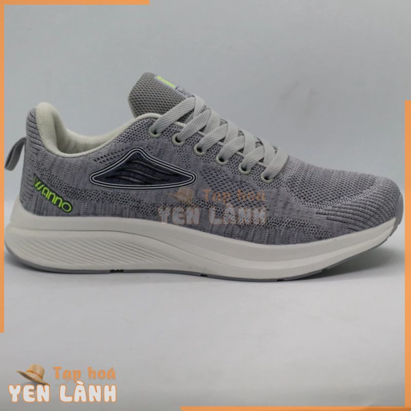 Giày sneaker wano Nam xám, hàng xuất khẩu, đẹp, rẻ, bền –  Sản phẩm chính hãng có bảo hành