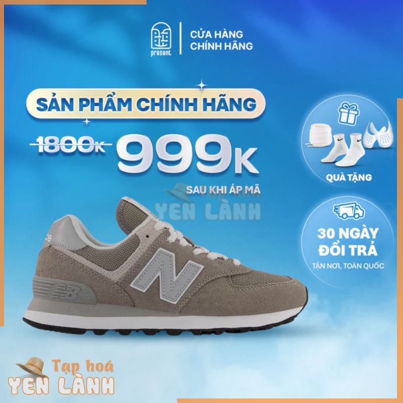 Giày New Balance 574 classic chính hãng cho nam nữ, giày NB 574 classic real fullbox Present Original Sneakers