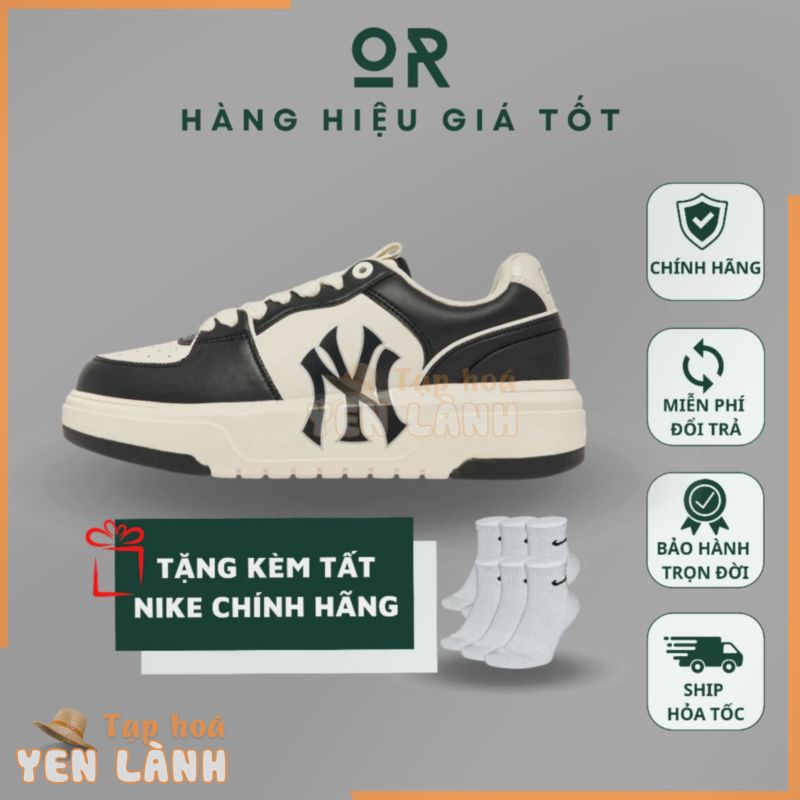 Giày MLB chính hãng, Giày MLB Liner Piano Black New York Yankees, Giày Liner Panda 2023 nam nữ unisex -Only Real Sneaker