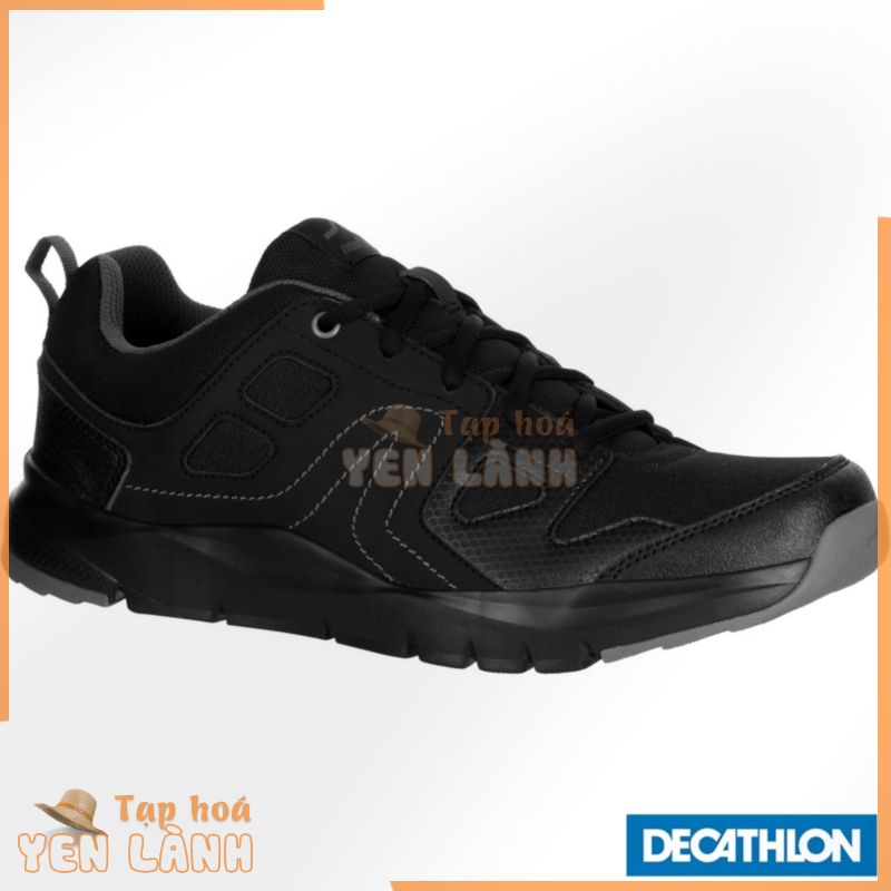 Giày đi bộ thể dục HW 100 cho nam Đen DECATHLON NEWFEEL mã 8392227