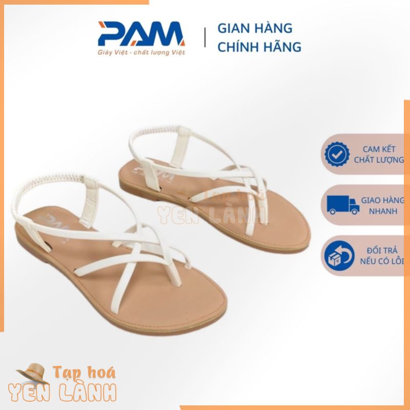 Giày Sandal Đế Bệt PAM Giày Việt – Chất Lượng Việt Quai Chéo Màu Sắc Trang Nhã Cao Cấp Êm Ái – SDBT901 – Size 35-39