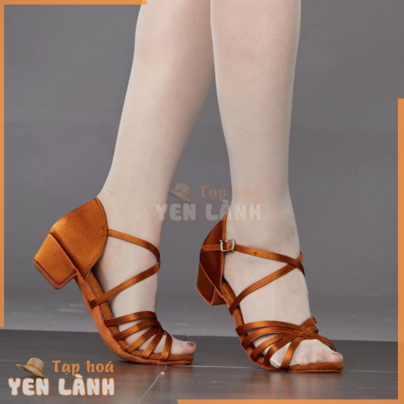 Giày cao gót nữ nhảy latin salsa cao 3.5cm