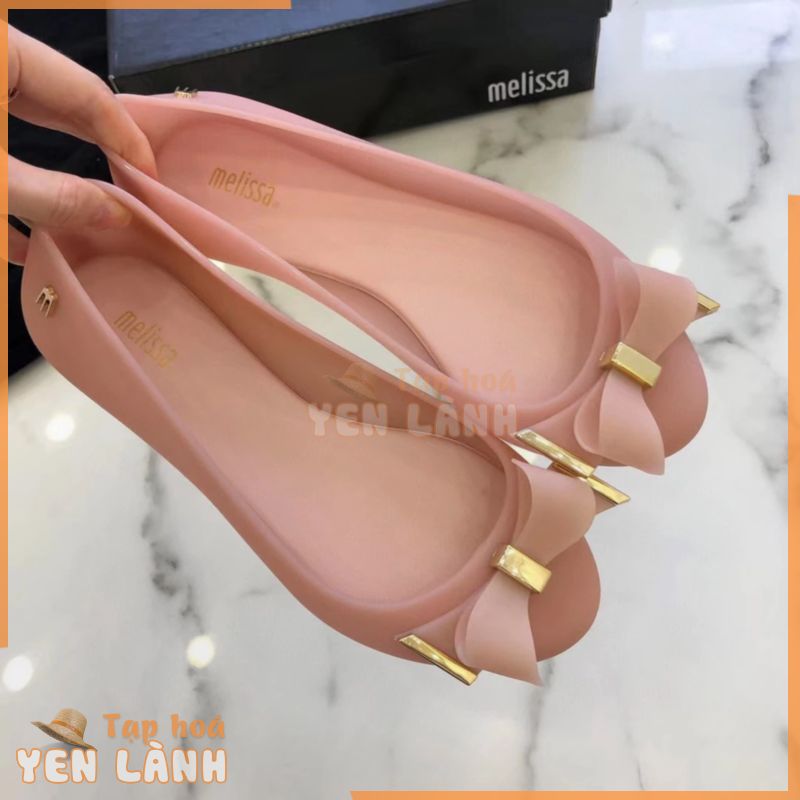 [Giao Hàng Trong Ngày] Giày Sandal Nhựa Thắt Nơ Phong Cách melissa Mới 2021 Cho Nữ Đi Biển