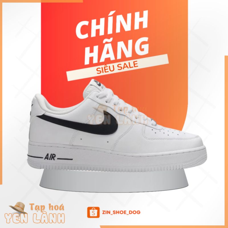 [CHÍNH HÃNG] Giày Nike_Air Force 1 Low White Black CJ0952-100, AF1 cho Nam và Nữ Zin shoedog