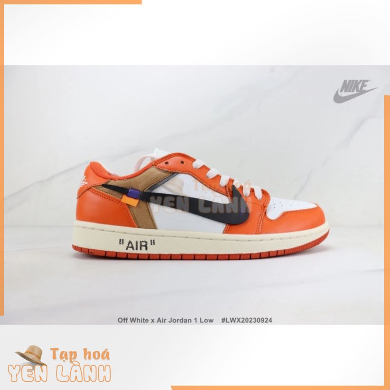 Giày Thể Thao off white x air jordan 1 Cổ Thấp Chống Trượt / Mài Mòn Thế Hệ 1