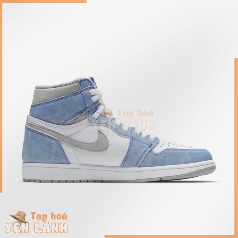 [Chính hãng] Giầy bóng rổ đường phố trắng xanh Nike Jordan 1 Hyper Royal