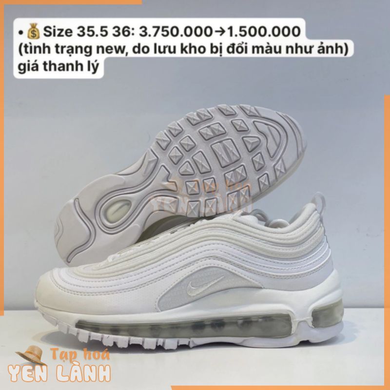 [Có sẵn] [Siêu Sale] [Chính hãng] Giày thể thao Nike Air Max 97 White Silver 2019