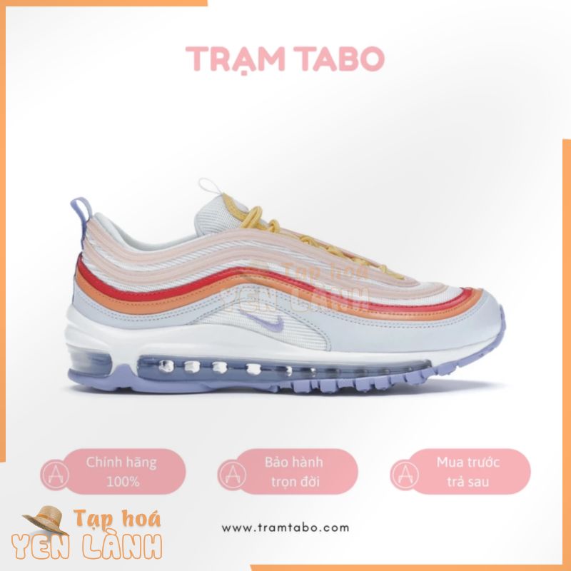 [CHÍNH HÃNG] CW5588-001 – GIÀY NỮ NIKE AIR MAX 97 FOOTBALL GREY / LIGHT THISTLE – MÀU TRẮNG/HỒNG NHẠT/CAM NHẠT