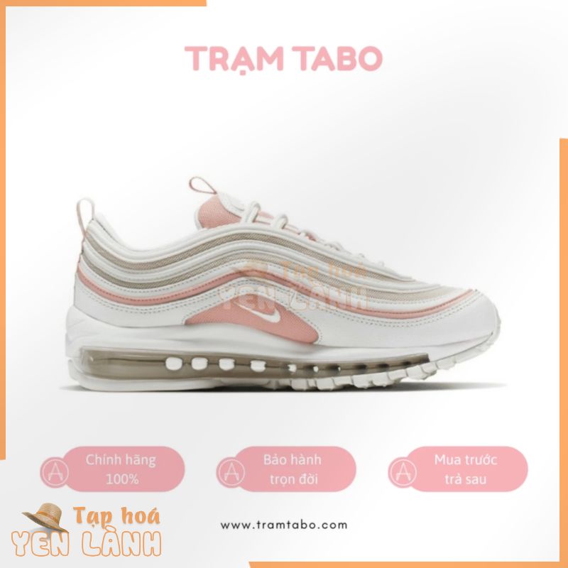 [CHÍNH HÃNG] 921733-104 – GIÀY NỮ NIKE AIR MAX 97 SUMMIT WHITE BLEACHED CORAL – MÀU TRẮNG/HỒNG