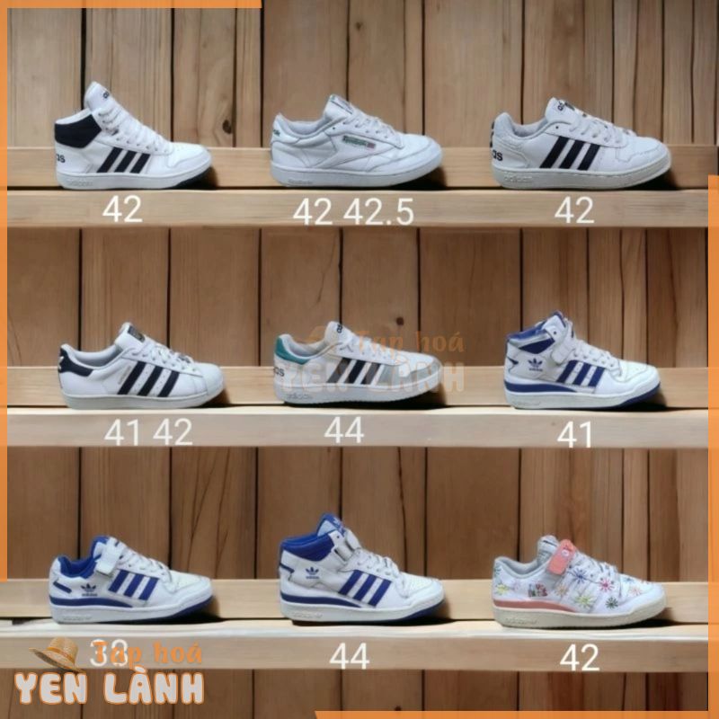 (2hand) giày Adidas cổ cao, cổ thấp size nam nữ