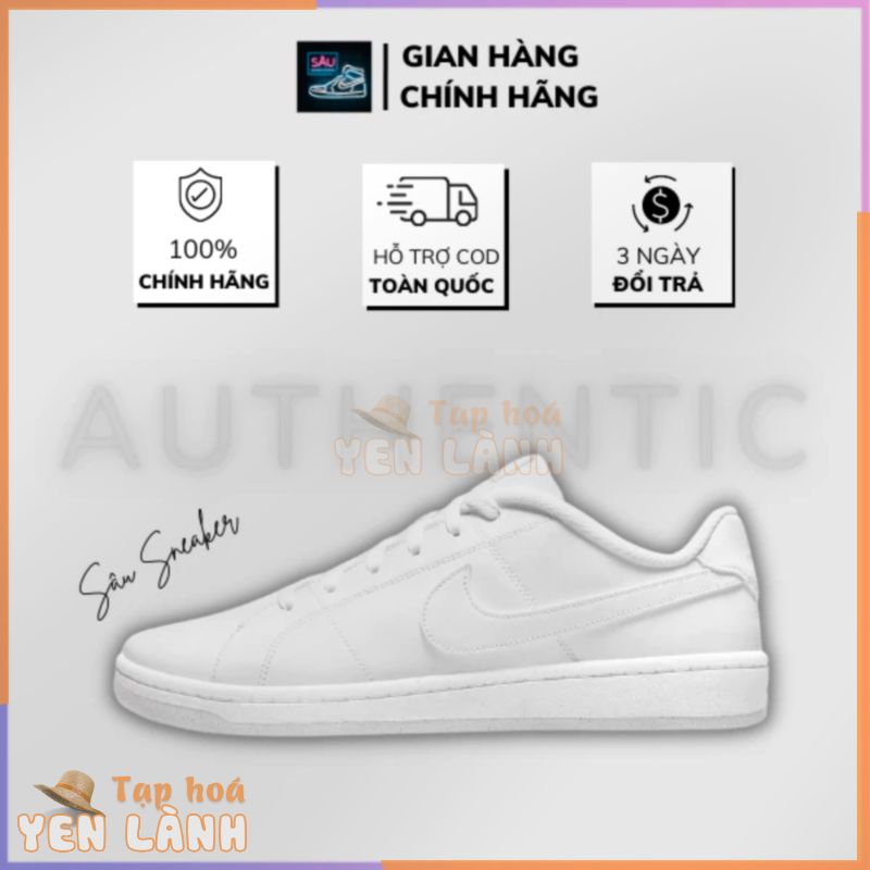 [CHÍNH HÃNG 100%] Giày Nike Court Royale 2 Next Nature All White DH3160-100