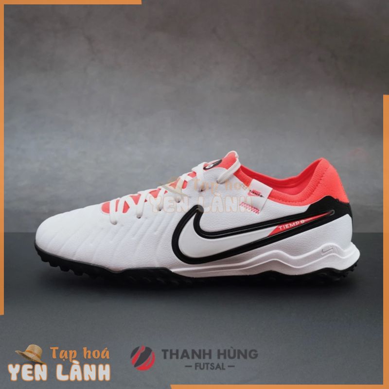 GIÀY ĐÁ BÓNG CHÍNH HÃNG NIKE TIEMPO LEGEND 10 PRO TF – DV4336-100 – TRẮNG/ĐEN/ĐỎ