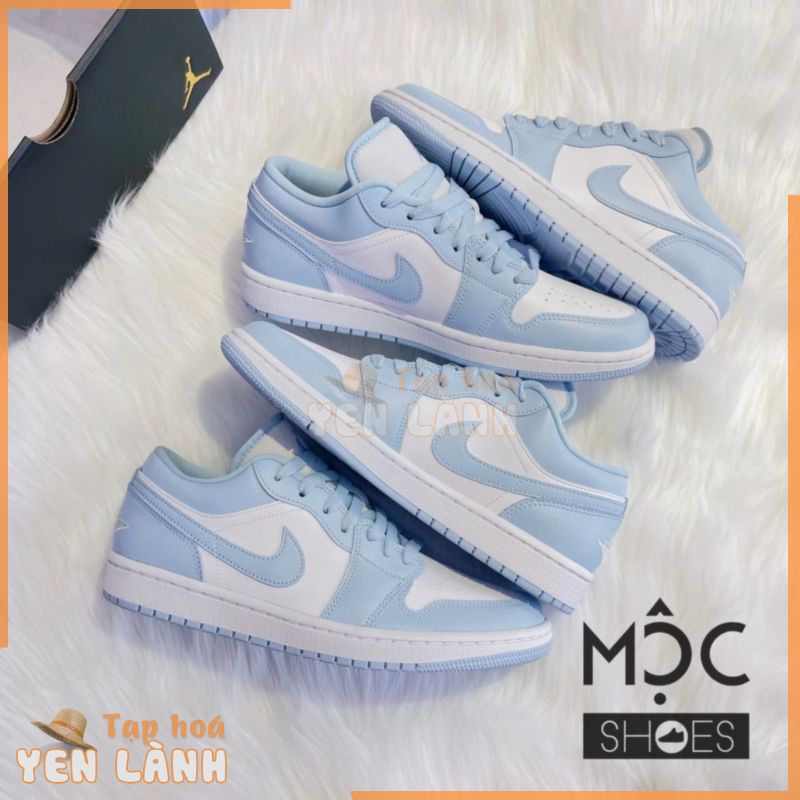 [CHÍNH HÃNG] Giày thể thao Sneaker N.I.K.E Air Jordan 1 Low màu Aluminum Xanh Dương – Code: DC0774 141