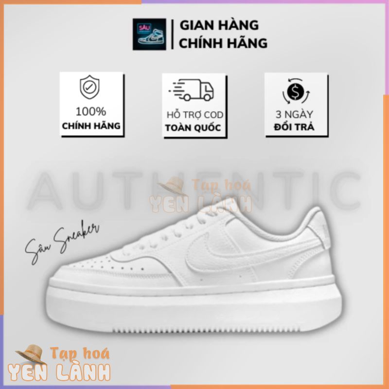 [CHÍNH HÃNG 100%] Giày Nike Court Vision Alta Triple White & Phantom Leopard DM0113-100 DM0113-004