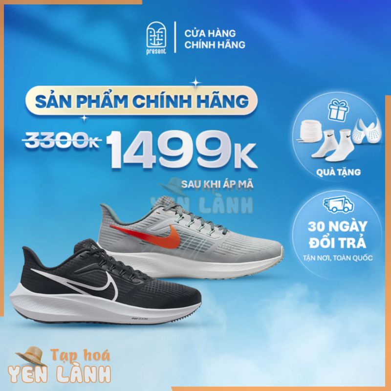 Giày Air Zoom Pegasus 39 chính hãng cho nam nữ, real fullbox Present Original Sneakers