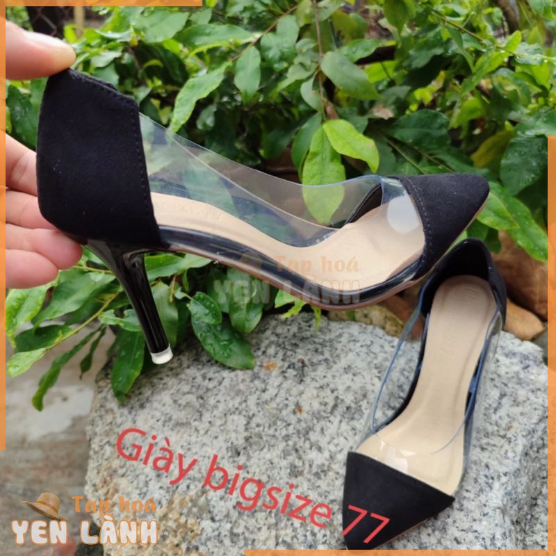 giày nữ big size xuất khẩu,giày cao 7cm nhon,ball trơn phối kiến trong,đủ size 32-45