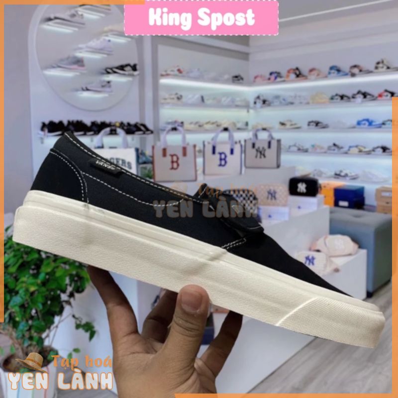 Giày Vans Slip On Strap Fear Of God, Vans Slip On Fear Of God Off White đen hot tren 2022 size 36-43