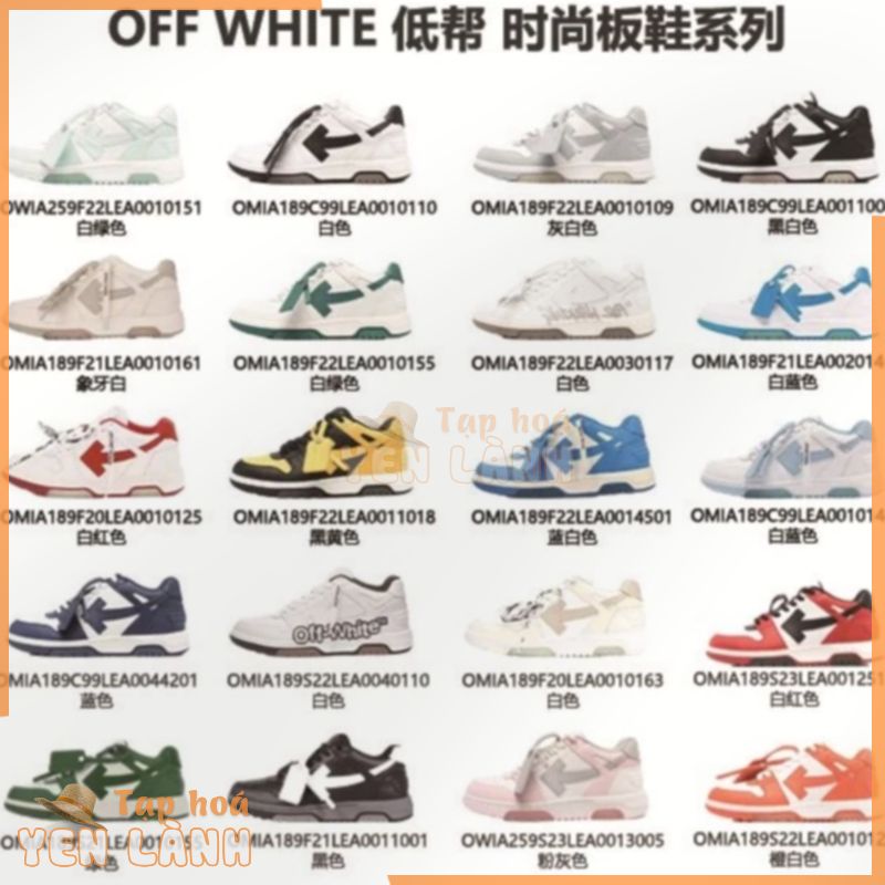 OFF WHITE Giày Thể Thao Trắng Thời Trang Năng Động Cho Nữ