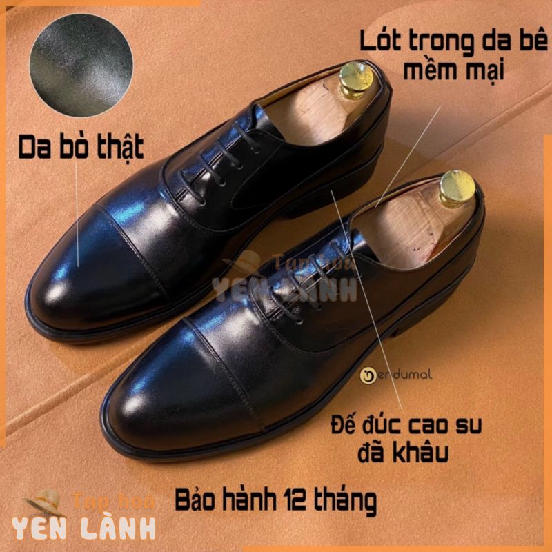 Giày Da Nam Oxford Cap Toe Da Bò Thật, Giày Tây Oxford Cho Nam – ENDUMAL