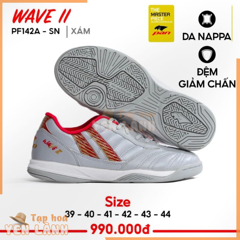 Giày đá banh đế bằng Futsal WAVE II Pan Thái Lan