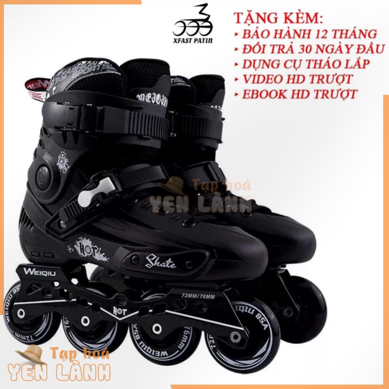 Giày patin người lớn thiếu niên cao cấp Weiqiu FX1, FX2, F5166, BOXT size 35-44 (Tặng kèm dụng cụ tháo lắp + HD trượt)