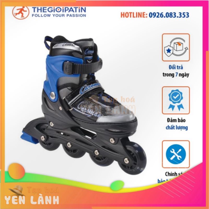 Giày Patin Caroman K400 Boot Vải Mềm Mại, Dày Dặn Đảm Bảo An Toàn Cho Bé Cao cấp