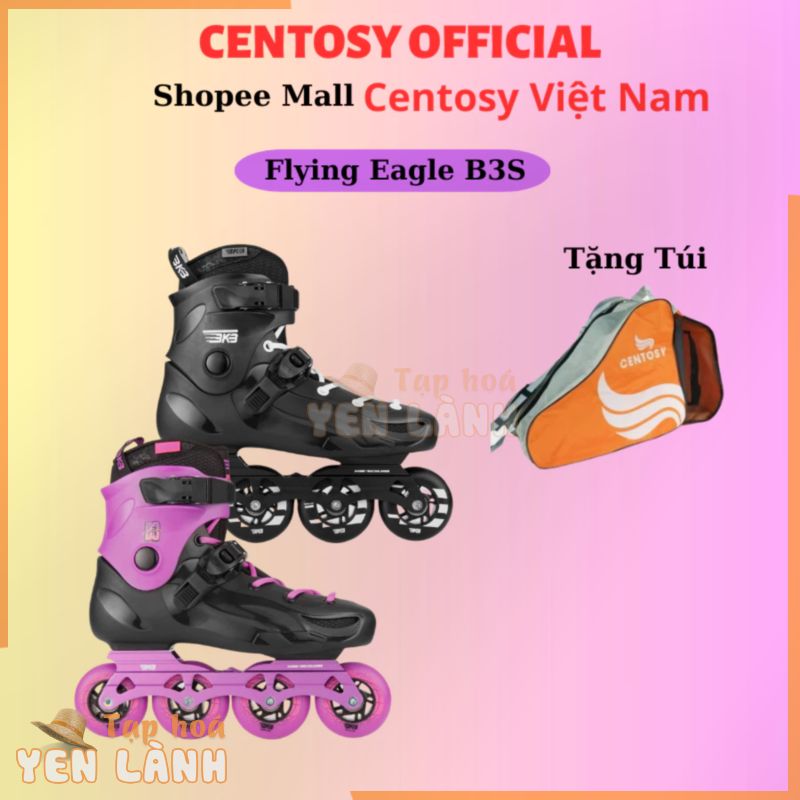 Giày Patin Người Lớn Centosy – Flying Eagle B3S Thiết Kế Mới, Giầy Patin Chơi Kỹ Thuật Tốt