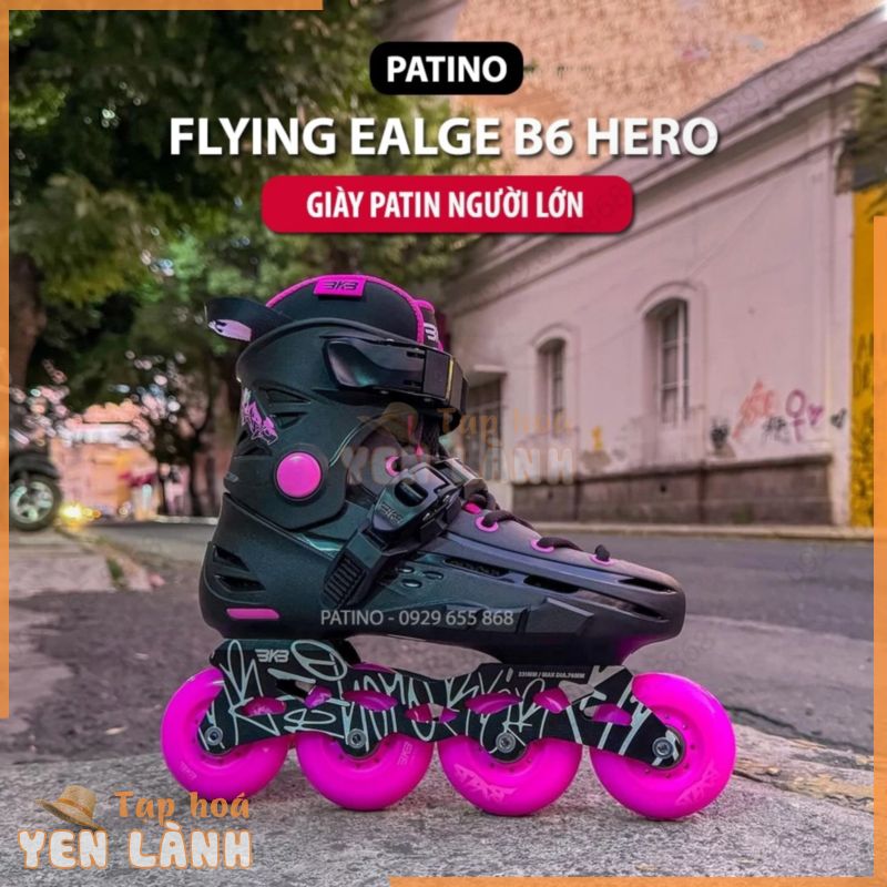 Giày patin người lớn Flying Eagle BKB B6 HERO màu hồng chính hãng – PATINO