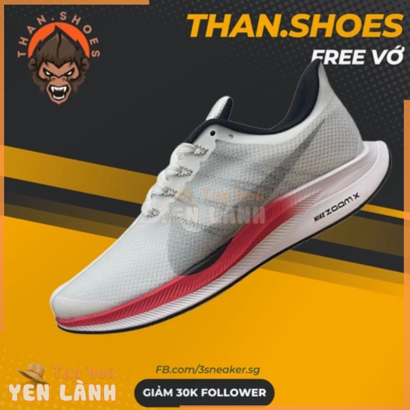 Giày Zoom Pegasus 35 Turbo 2 Vast Grey, Zoom Trắng Đỏ – Than.Shoes