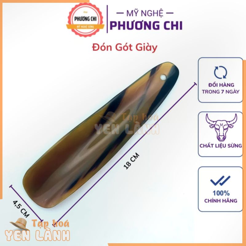 Đón gót giày bằng sừng bóng đẹp cứng chắc màu sắc tự nhiên Cho giày Nam & Nữ | Mỹ Nghệ Phương Chi