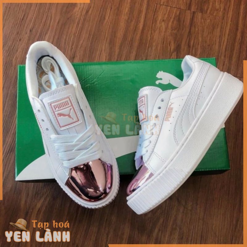 [BEST20 giảm 20k]  Giày Sneaker Nữ Puma Mũi Hồng (fullbox+freeship) Cam kết chính hãng