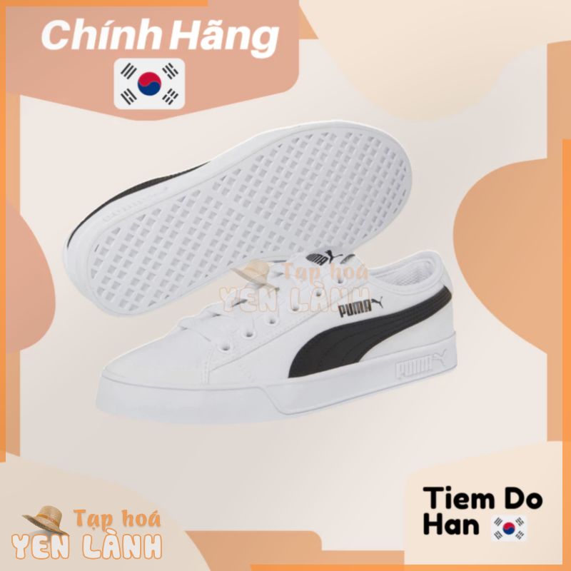 [AUTH] Giày Puma Smash v2 Vulc CV trắng 365968 02 bill hàn