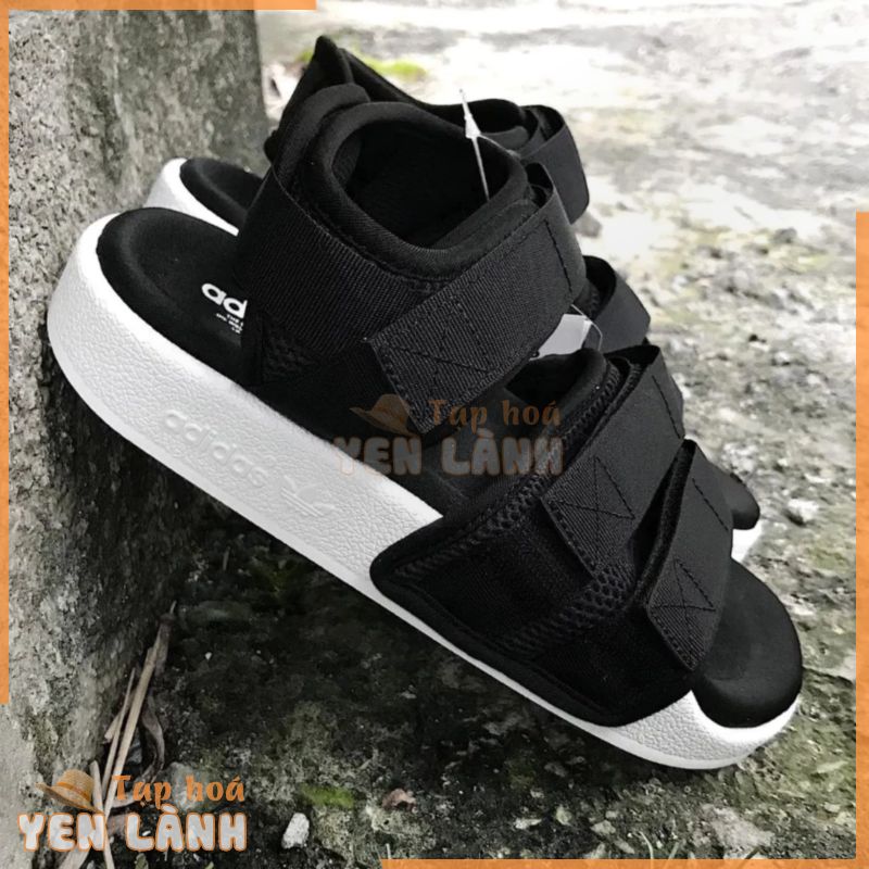 [ Chính Hãng ] Giày Sandal Adidas Originals Adilette Black White Sandal 2.0 S75382 Đen Trắng Quai Hậu | PiuPiu Authentic