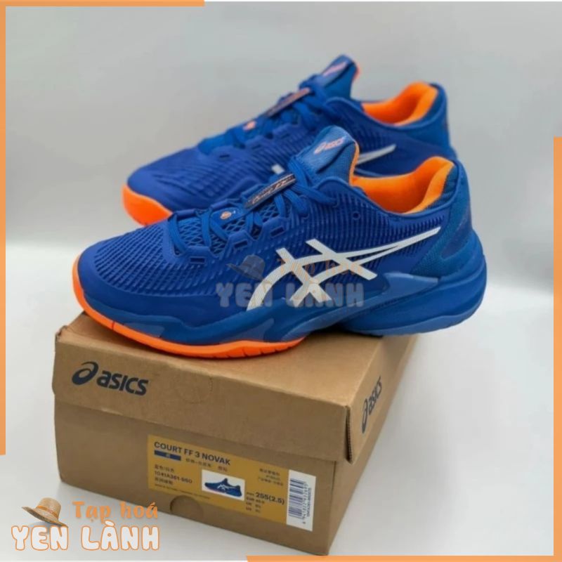 Giày Tennis Asics COURT FF 3 NOVAK 2023 Blue/Orange (1041A361-960) Giày Quần Vợt Chuyên nghiệp Dành Cho Nam