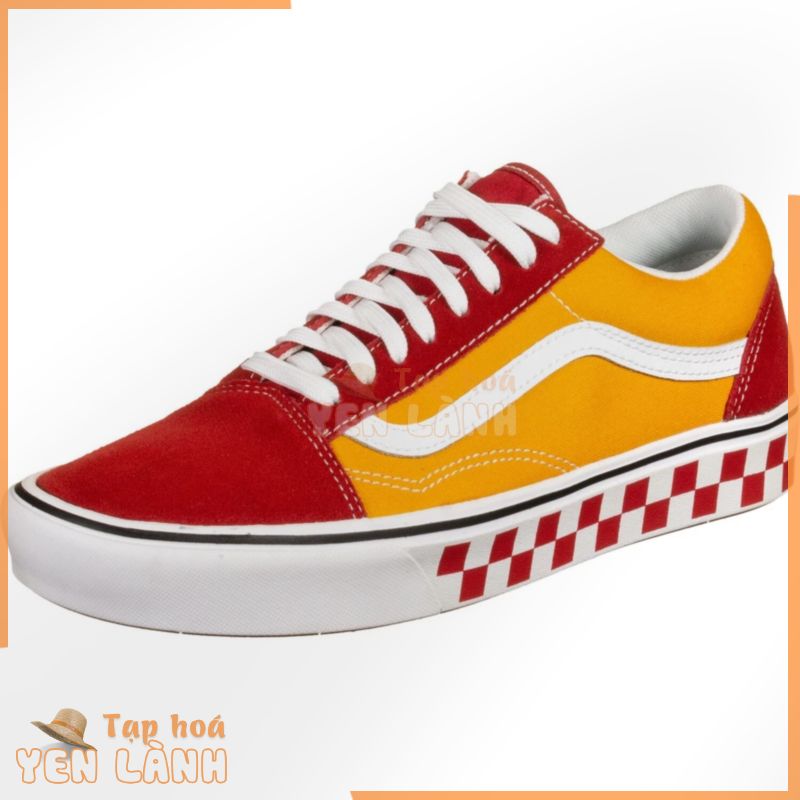 Giày Vans chính hãng ComfyCush Old Skool ‘Tape Mix – Red Cadmium’ VN0A3WMAWX