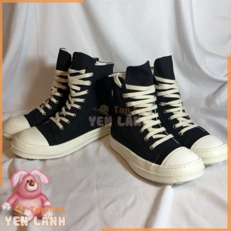 Giày Sneaker Rick Owen Cổ Cao Đế Thơm Vani Full Size Nam Nữ