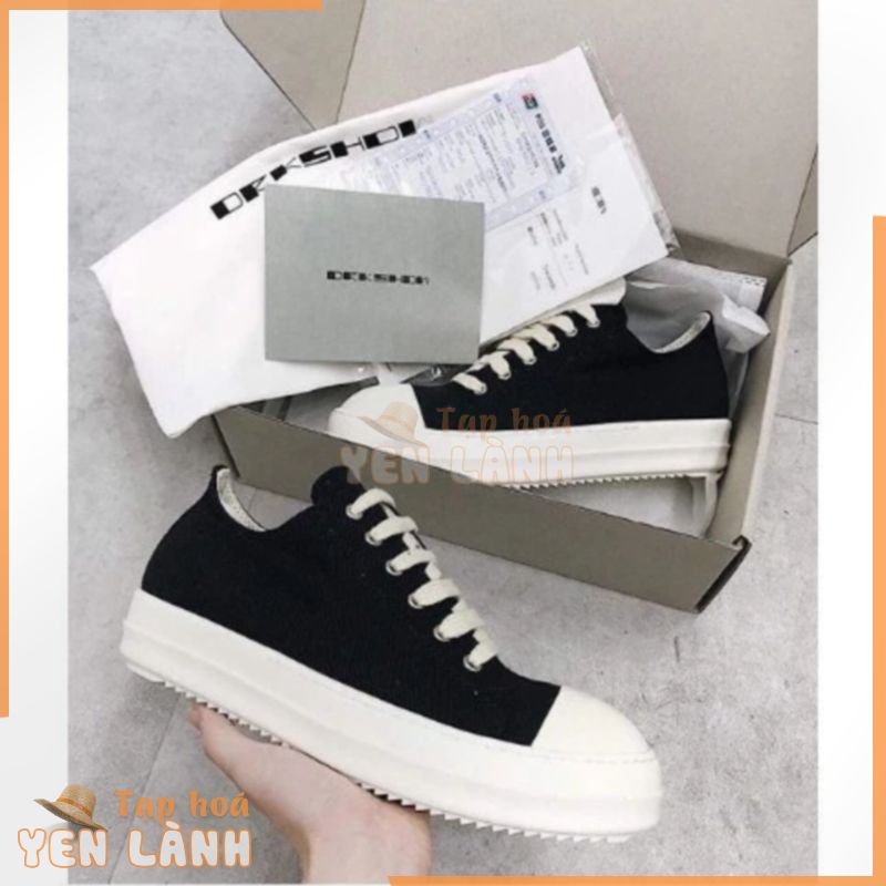 SALE Hot Giầy Rick Owens Đen Cổ Thấp Full(36-43) :